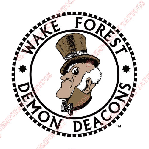 Wake Forest Demon Deacons Customize Temporary Tattoos Stickers NO.6882